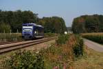 VT 69 der BOB pendelte zwischen Friedrichshafen und Ravensburg, Brugg, 23.09.10