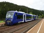 Zwei RS-1 der  Bodensee-Oberschwabenbahn  auf berfhrungsfahrt Richtung Sden in Frtschendorf am 14.05.2013 