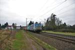 BoxXpress Siemens Vectron 193 883-6 mit Containerzug am 10.02.18 bei Hanau West