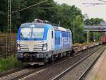 BoxxExpress 193 842 mit Containerzug in Dedensen=Gümmer, 25.07.2023