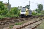 ES64 U2-71 boxXpress auf dem Weg zum AW Dessau am 22.05.2009