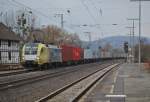 ES 64 U2-018 (10 Jahre boxXpress) mit DGS 69295 Bremerhaven - Kornwestheim, am 11.03.2011 in Kreiensen