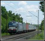 boxXpress.de Vectron X4E - 850 durchfährt am 24.5.14 das Maintal!  Festgehalten bei Thüngersheim.