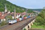 185 638 (boxXpress) mit DGS 69168 Kornwestheim Rbf SüdWest - Brhv.