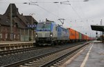 193 842 mit Containerzug in Fahrtrichtung Süden.