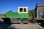 Mit der 1972 gebauten Diesellokomotive D8 wurden Anfang Oktober 2021 in Brohl-Lützing Führerstandsmitfahrten angeboten.