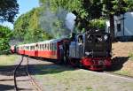 99 6101 (Harzer Schmalspurbahnen) im Einsatz fr die BEG im Bf Burgbrohl - 08.09.2012