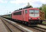 155 078-9 stand am Nachmittag in Rostock-Bramow abgestellt.10.08.2024