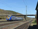 Cantus ET 250 (94 80 1442 650-6 D-CAN) als RB 24226 von Fulda nach Kassel Hbf, am 11.04.2022 in Mecklar.