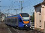 Der 428 053 am 24.08.2009 als R 7 nach Gttingen bei der Ausfahrt aus Fulda.