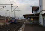 427 003 der Cantus-Bahn als R6 nach Bebra legte am 26.12.14 einen Halt im Bahnhof von Gerstungen ein.