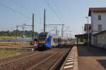 427 501 der Cantus-Bahn wurde bei seinem Halt als R6 nach Bebra am 21.08.15 in Gerstungen fotografiert.