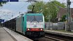 ITL E186 246-5 beim durchfahren des Bahnhof Lindhorst am 13.06.17