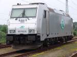 ITL-Lok 185 562-2 abgestellt in der Ausfahrgruppe Rostock-Dierkow(WRS).Aufgenommen am 14.06.07