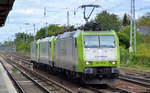 ITL Lokzug mit   185 517-0  [NVR-Nummer: 91 80 6185 517-0 D-ITL] mit   185 598-0  [NVR-Nummer: 91 80 6185 598-0 D-ITL] und   185 580-8  [NVR-Nummer: 91 80 6185 580-8 D-ITL] am Haken am 14.05.19