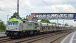 ITL  250 007-2 (NVR:  92 80 1250 007-2 D-ITL ) mit Schüttgutwagenzug mit Sand befüllt (siehe Staubbelastung) am 09.06.20 Bf. Saarmund.