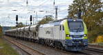 ITL - Eisenbahngesellschaft mbH, Dresden [D] mit  159 101-5  [NVR-Nummer: 90 80 2159 101-5 D-ITL] und Schüttgutwagenzug am 02.11.20 Bf. Saarmund. 