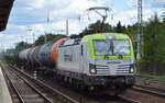 ITL - Eisenbahngesellschaft mbH, Dresden [D] mit ihrer  193 784-6  [NVR-Nummer: 91 80 6193 784-6 D-ITL] und einem Kesselwagenzug am 01.09.22 Berlin Hirschgarten.