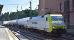 ITL - Eisenbahngesellschaft mbH, Dresden [D] mit ihrer  152 197-0  [NVR-Nummer: 91 80 6152 197-0 D-ITL] und einem Ganzzug Druckgaskesselwagen Richtung Hamburger Hafen am 13.06.23 Vorbeifahrt Bahnhof