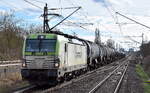 ITL - Eisenbahngesellschaft mbH, Dresden [D] mit ihrer  193 891-9 , Name:  Michael  (NVR:  91 80 6193 891-9 D-ITL ) und einem einem Kesselwagenzug am 23.02.24 Durchfahrt Bahnhof Berlin