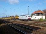 Einfahrt BSKL(Schwarzkolm)ITL 285 109-5 mit Ua Wagen am 17.10.08