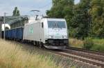 185 562-6 ITL am 14.07.2009 kurz nach berquerung des Mittellandkanals bei Peine