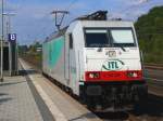 E186 148 bei der Durchfahrt in Recklinghausen 18.8.2009