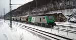 437 023 fhrt am 15.01.2010 aus dem Bf Bad Schandau in Richtung Dresden aus.