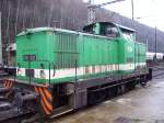 ITL 106 001 am 08.12.2005 in Bad Schandau zwischen Bahnsteig 1 und 2.