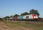 ITL 185 649 mit DGS 42335 (Hamburg-Waltershof–Praha-Malesice) am 01.10.2011 zwischen Bad Bevensen und Uelzen