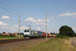 ITL 185 548-5 mit einem Containerzug auf dem Weg nach Hamburg.