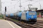 ITL 185 522-0 durchfährt Bremen Hbf 12.8.2015