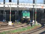 106 010 der ITL vom Dresdner-HBF kommend auf dem Weg zum Alberthafen.4.04.07