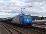 Captrain/ITL 185 CL 004 mit Autotransportwagen am 27.02.17 in Gelnhausen Bhf