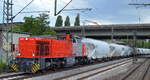 RBB Lok  1025  (NVR-Nummer: 92 80 1275 027-1 D-RBB) verlässt mit einem Staubgutzug den Hamburger Hafen am 06.08.19 Bahnhof Hamburg Harburg.