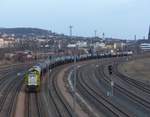 Captrain 1120, MAK  G1206, 9280 1275 820-9 D-RBB mit einem Kesselwagenzug am Haltepunkt in Gera am 3.3.2021