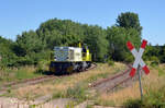 275 801 der RBB erreicht am 03.07.22 Zschornewitz um dort die Wagen bei Imerys abzuholen.