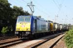 146 520-2 und V142 der, zu Veolia Transport gehrenden, Regiobahn Bitterfeld-Berlin(RBB)am 03.07.2009 in Delitzsch-Rangierbahnhof.