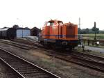 V132 (MaK 1968/1000256, Typ: G1300BB, 956 kW) der Teutoburger Wald-Eisenbahn-AG in Lengerich am 29-8-1994. Bild und scan: Date Jan de Vries. 