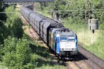 Captrain 185-CL 002 auf der Hamm-Osterfelder Strecke in Recklinghausen-Ost 16.6.2023