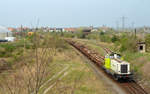 212 909 schob am 05.04.17 ihren Bauzug in den Bitterfeld Chemiepark, wo sich auch der Standort der RBB befindet.