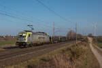 Captrain 187 013-8 mit einem Stahlzug in Richtung Braunschweig.