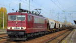 CLR 155 105-3 (91 80 6 155 103-5 D-CLR) mit Getreidezug am 09.10.18 Bf. Flughafen Berlin-Schönefeld.