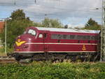 Die Nohab Lok My 1138 (früher DSB) der Cargo Logistic Rail Service GmbH wartet in der Mittagssonne im Hafen von Brake auf ihren Einsatz. 24.9.2020, 11.43 Uhr