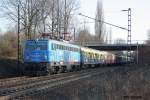 1042 520 mit einem Fuballsonderzug am 23.3.10 in Limmer.