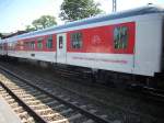 Eingestellt im Nachtzug 1259 Zrich-Binz dieser Liegewagen BDcm.Aufgenommen am 04.Juli 2009 in Bergen/Rgen.