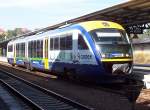 VT 617 mit Mritz-Werbung am 15.09.2007 in Zittau Hbf.