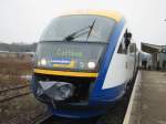 Desiro Triebwagen der LausitzBahn am 15.12.02 in Spremberg.
sie stehen im Kursbuch unter LB = LausitzBahn
