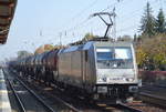 CTL Logistics GmbH mit der akiem Lok  186 262-2  [NVR-Number: 91 80 6186 262-2 D-AKIEM] und Kesselwagenzug Richtung Stendel am 17.10.18 Berlin-Hirschgarten.