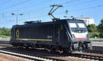 CTL Logistics GmbH, Berlin [D] mit der BRCE Lok  187 101  [NVR-Nummer: 91 80 6187 101-1 D-DISPO] am 29.08.24 Höhe Bahnhof Schönefeld b Berlin.